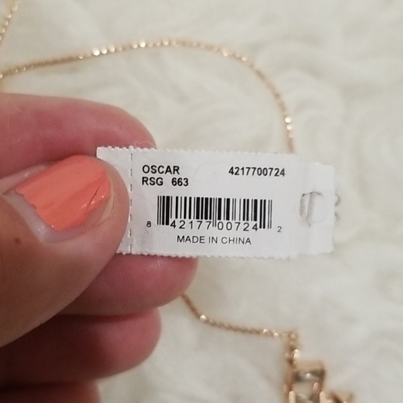 💕KENDRA SCOTT💕 Oscar Rose Gold Choker Necklace Blush Crystal NWT - Picture 14 of 14